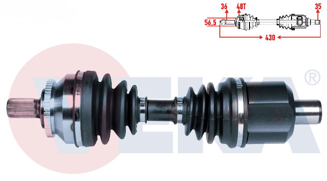 Sol Aks Komple | Volvo S80 T6 1999-2006 4T65EV
