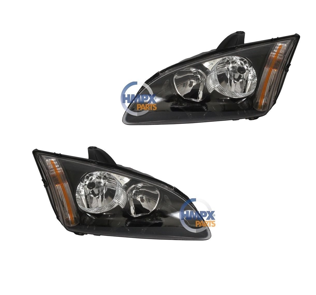 Ön Far Takım Sağ ve Sol Siyah | Ford Focus 2 2005-2008