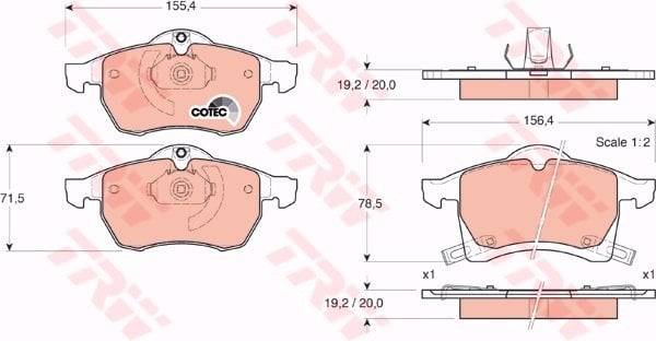 Ön Fren Balata | Astra-G 1998-2010 Zafira