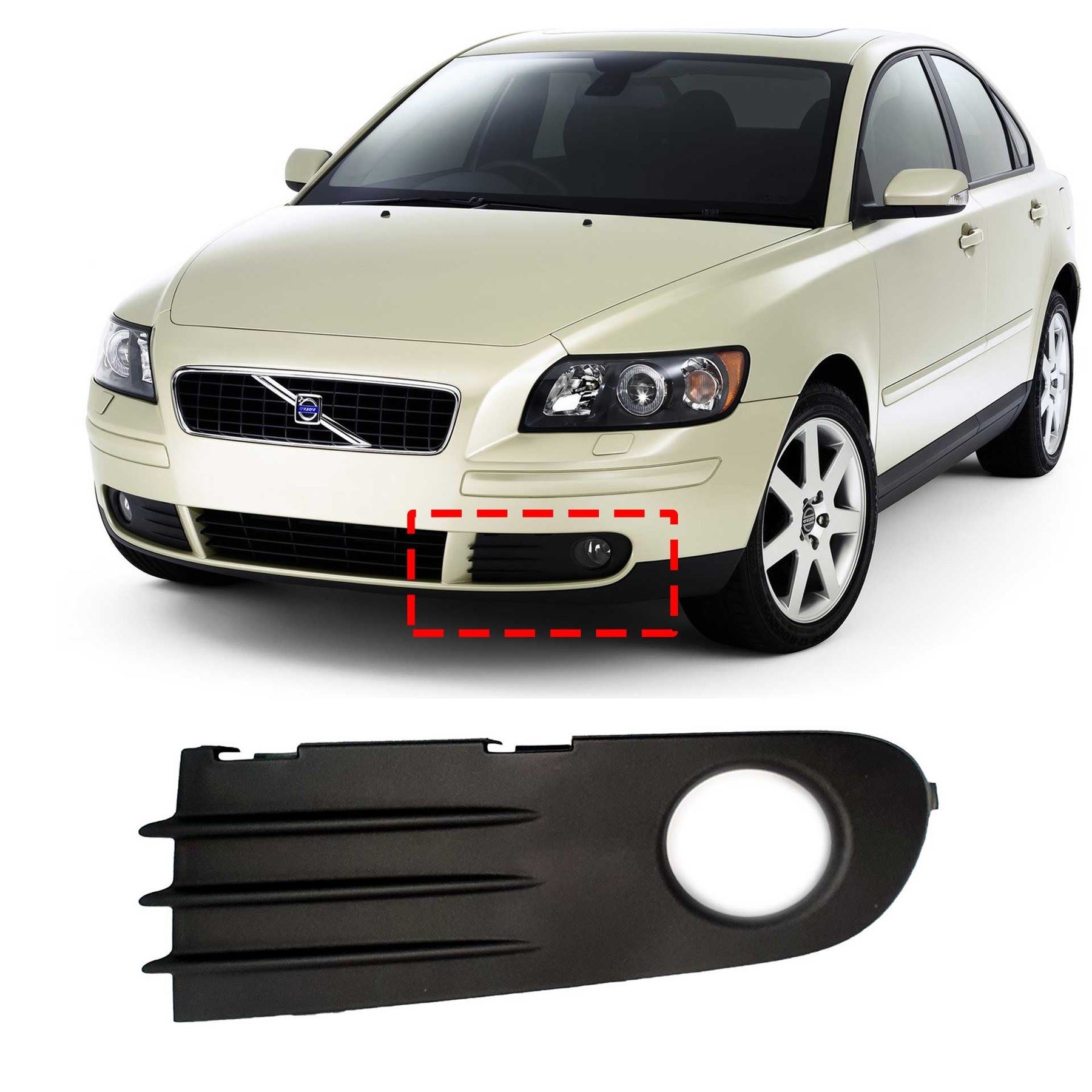 Sis Far Çercevesi Sol | Volvo S40 V50 2005-2007