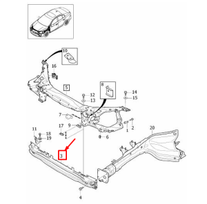 Ön Tampon Demiri | Volvo S60 V60 2011-2018