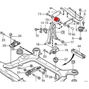 Motor Üst Kulak Burcu | Volvo 850 S70 V70 C70 XC70