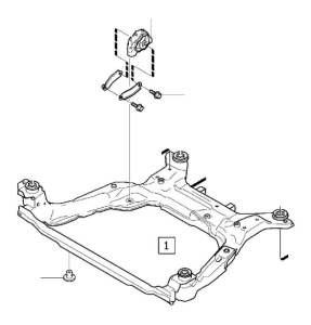Motor Beşiği Yalıtıcısı 30748814 | Volvo S60, S60 Cross Country, S60 Inscription, S80, V60, V60 Cross Country, V70, XC60