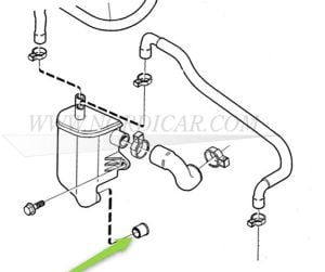 Karter Havalandırma Hortum Küçük | Volvo S40 S60 S70 S80 S90 XC70 XC90 850 960