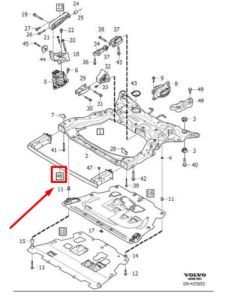Ön Tampon Demiri | Volvo S90 V90 2017-2020