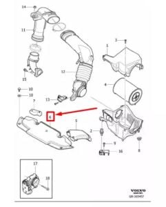 Panel Üst Plastiği | Volvo V40 2013-2020