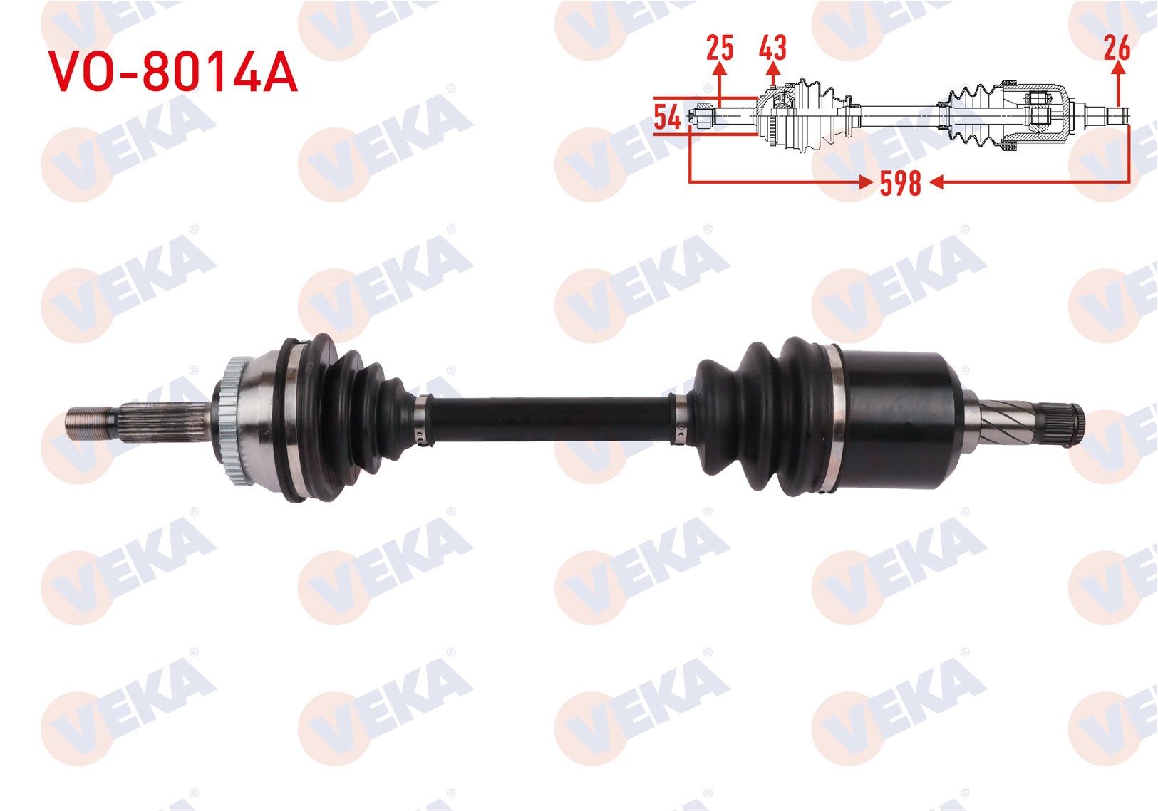 Ön Sol Aks Komple | Volvo S40 V40 1998-2004 Turbosuz Otomatik