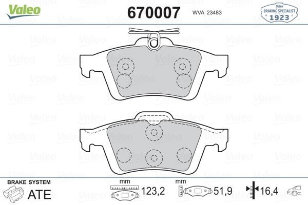 Arka Fren Balatası | Volvo S40 V50 V40 C30 C70 2005-2020