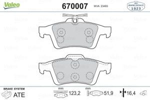Arka Fren Balatası | Volvo S40 V50 V40 C30 C70 2005-2020