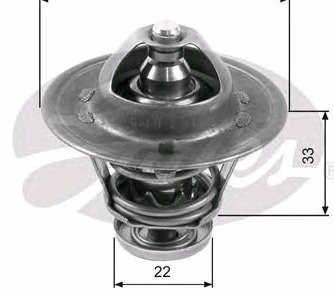 Termostat 89'C | Opel Combo-C Astra-G-H 1.7 CDTI