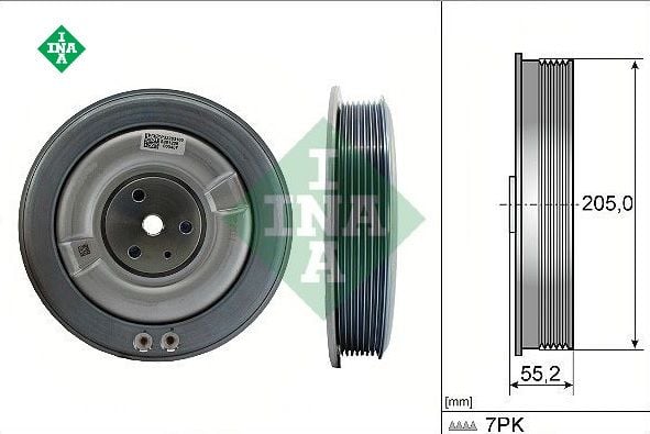 Krank Kasnağı | Volvo S60 V60 S90 V90 XC40 XC60 XC90 2019-2024 B4 B5 B6 Mild-Hybrid