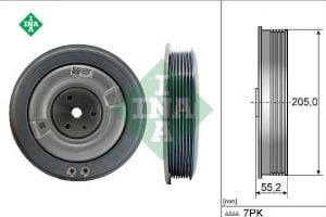 Krank Kasnağı | Volvo S60 V60 S90 V90 XC40 XC60 XC90 2019-2024 B4 B5 B6 Mild-Hybrid