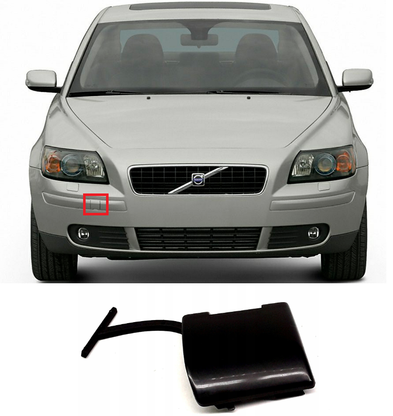 Ön Tampon Çeki Demir Kapağı | Volvo S40 V50 2005-2007