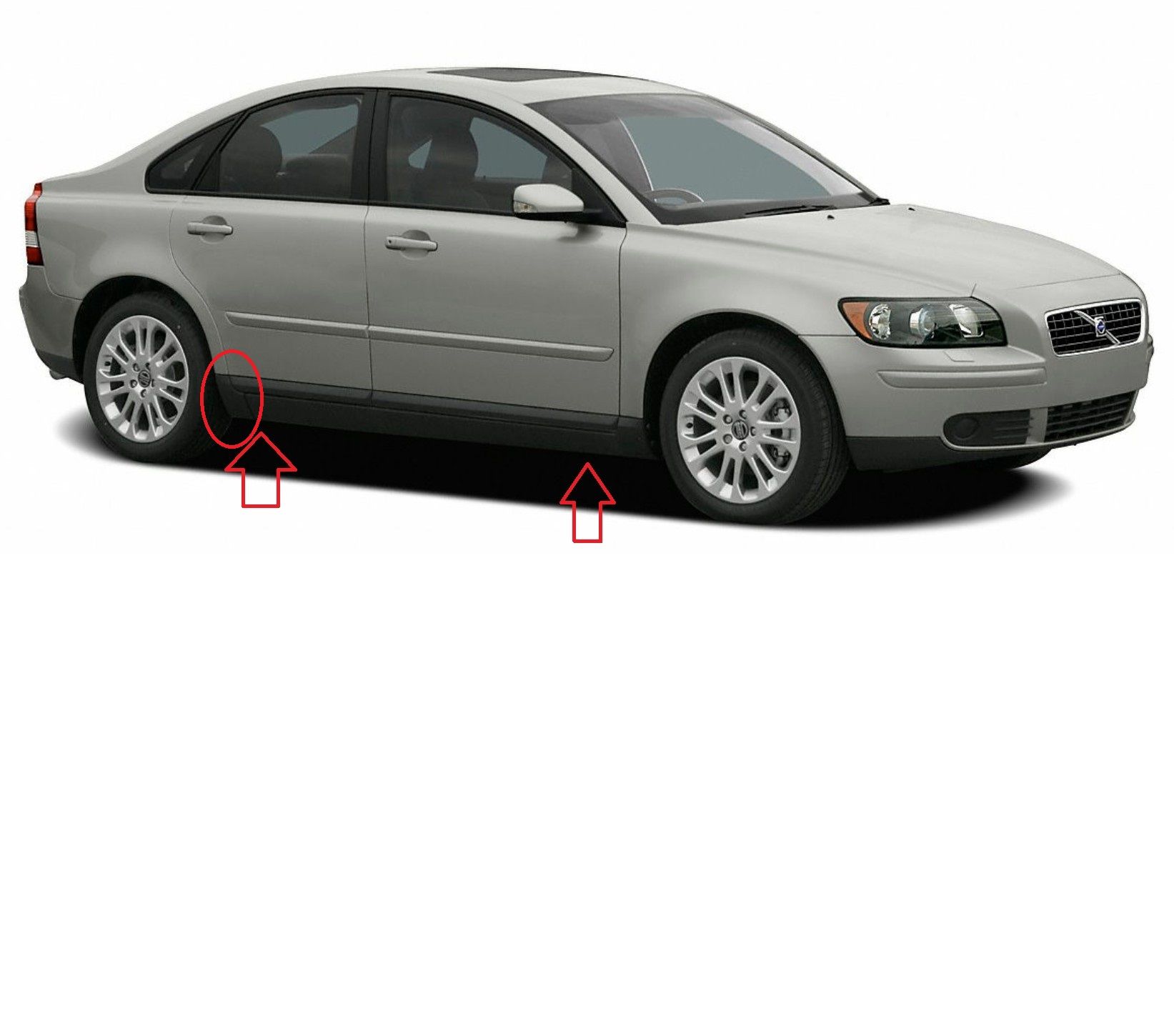 Marşpiyel Köşesi Sağ | Volvo S40 V50 2005-2012