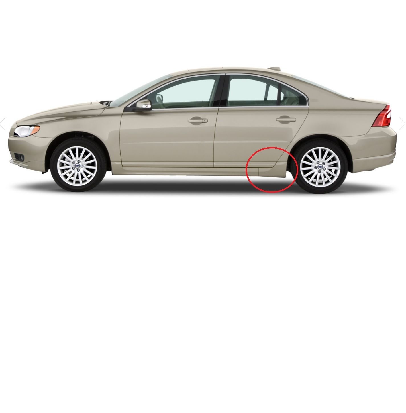 Marşpiyel Bakaliti Uç Köşesi Sol Arka | Volvo S80 2007-2016