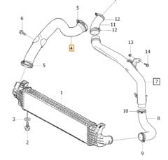 Turbo Hortum | Volvo S40 V50 C30 1.6 Dizel