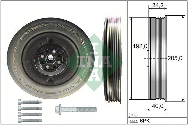 Krank Kasnağı | Volvo S60 S80 S90 V40 V60 V70 V90 XC40 XC60 XC70 D4 31401194