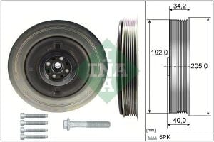 Krank Kasnağı | Volvo S60 S80 S90 V40 V60 V70 V90 XC40 XC60 XC70 D4 31401194