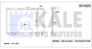 Su Radyatörü | Volvo S40 V40 1996-2004 Turbosuz